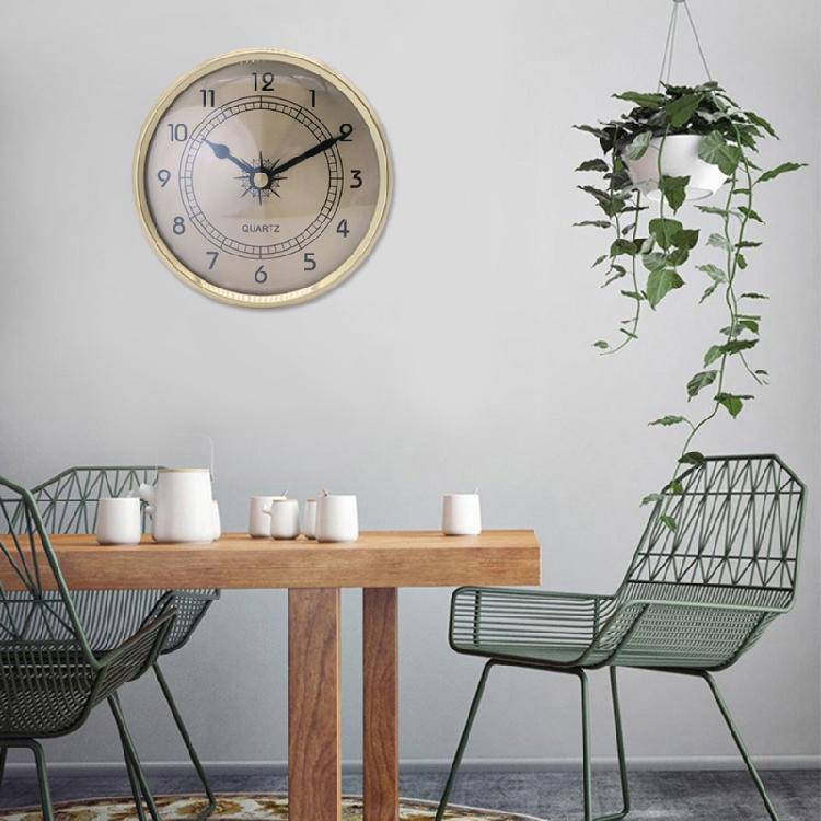 Gold Frame Gold Literal Diameter 90mm Thermometer for Home Office Decorations