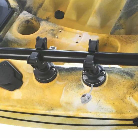 Kayak Paddle Holder Universal Heavy Duty Easy to Install Black Solid Mini Canoe