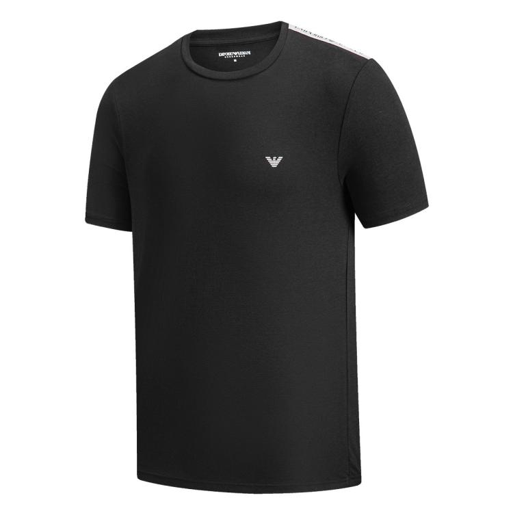 Emporio Armani Mens Color Block Shoulder Strap Eagle Logo Casual Versatile Men Tops EM000384-AF20669-UC001