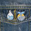 Wave-Caught Whale Brooch with Shark & Snowman Design