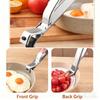 Langlebiger Edelstahl-Kochplattengreifer Rutschfest Multifunktional Verbrühschutz-Clip Topfklammern Küchenhelfer
