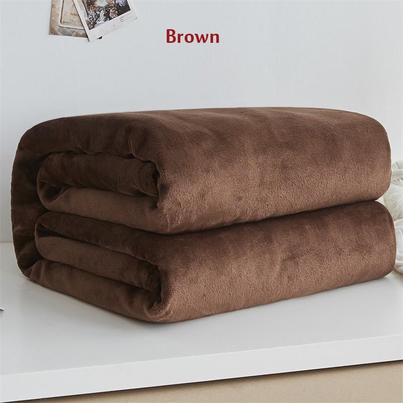 Weiche Decke Einfarbig Fleece Bett Werfen Handtuch Bettwäsche Blatt Für Erwachsene Hause Schlafzimmer Sofa Reise Büro Nickerchen Decken