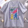 Colorful Cryptids Unisex Tshirt Funny Dinosaur Cotton  Short Sleeve T Shirt High Quality Breathable Basic Tshirt Male Clothing