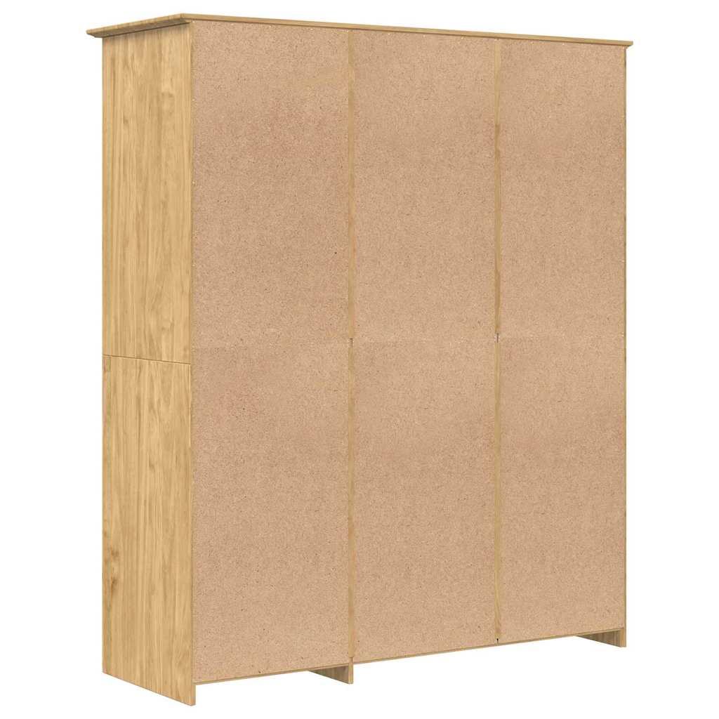 Wardrobe with Storage BODO Honey Brown 146 x 53.5 x 173 cm