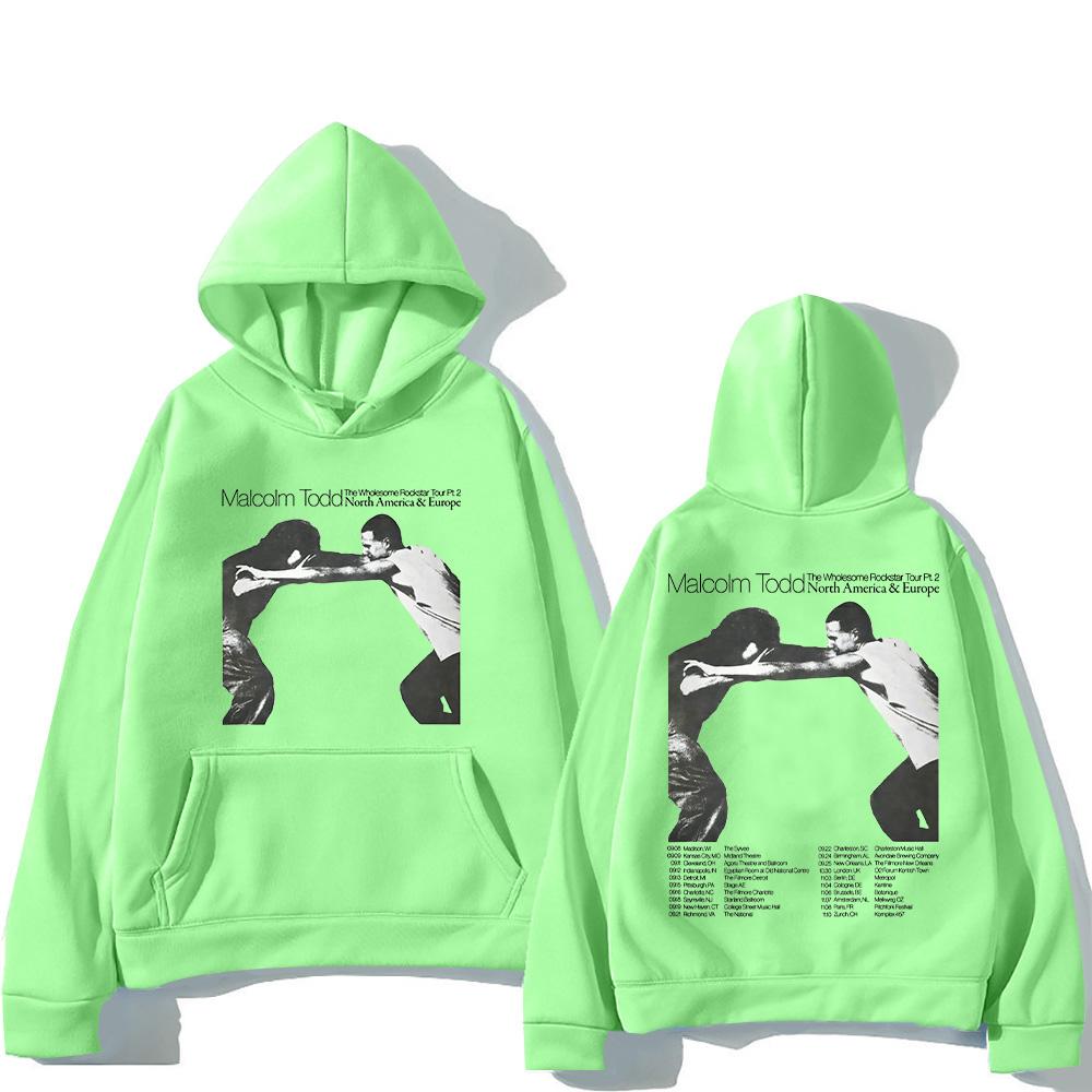 Malcolm Todd Merch 2025 Hoodies Malcolm Todd The Wholesome Rockstar Tour Pullovers Women Men Sweatshirts Hip Hop Loose Clothes