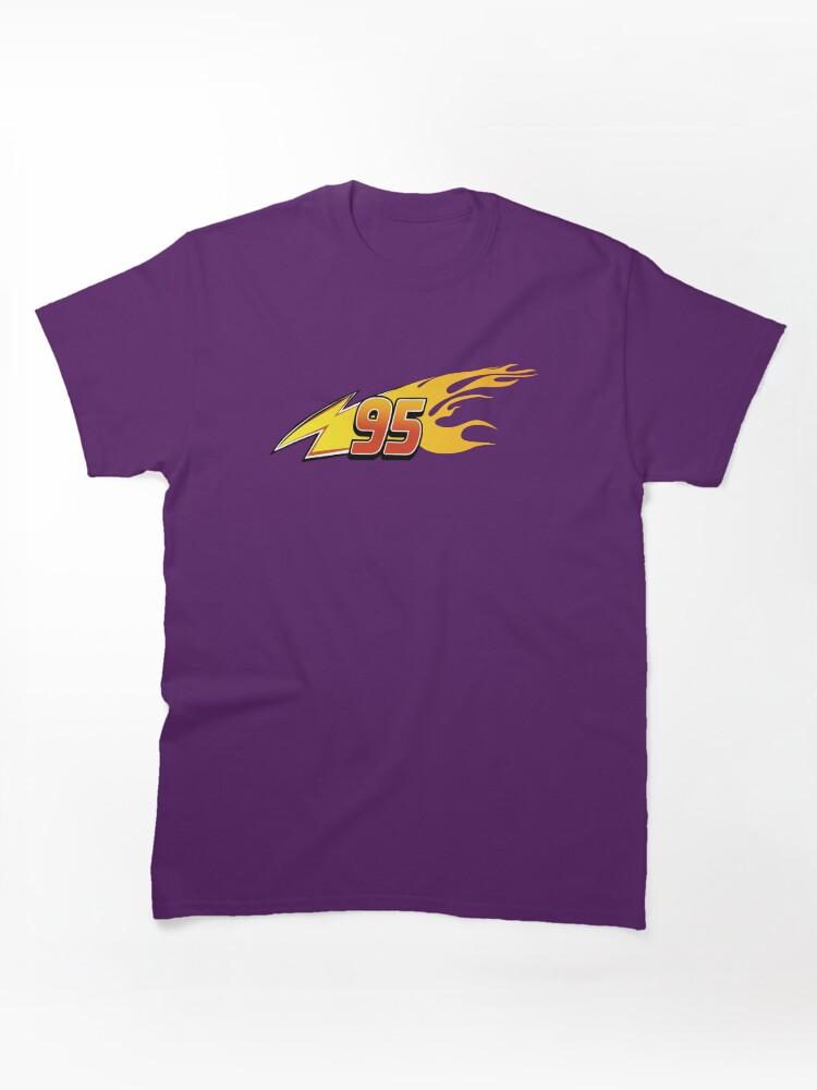 NASCAR Cup Series Lightning McQueen Team 95 Flames LEFT SIDE Classic Unisex T-Shirt