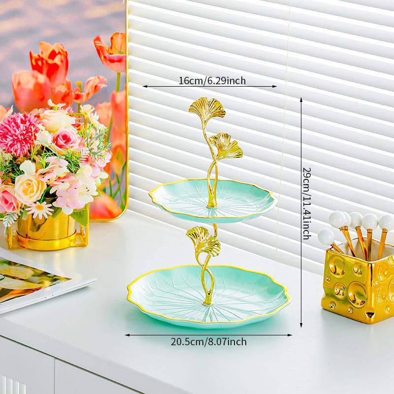 Elegant Multi-Layer Snack & Fruit Plate for Living Room or Coffee Table