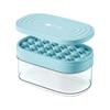 Ice Making Mould, Ice Tray With Lid Silicone Ice Tray With Storage Box Stackable Easy Release Ice Ball Maker For Cocktail Whisky Coffee