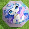 1pc Unicorn Fantasy Pattern Umbrella Design Automatic Opening and Closing Umbrella, High-quality Travel Umbrella,  C1128168