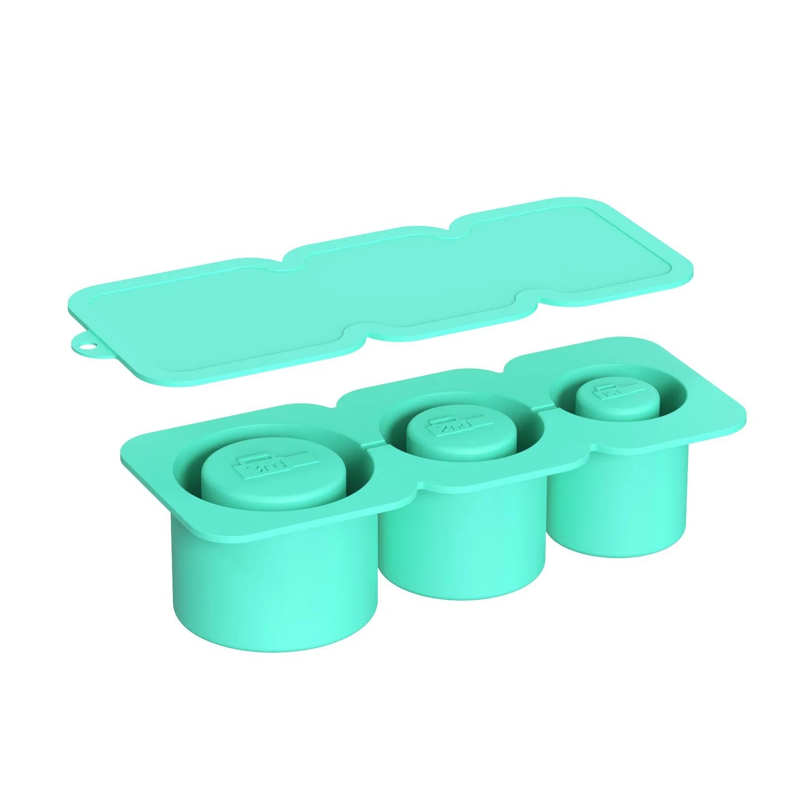 Silicone Ice Cube Mold for Water Cup with Lid Non Stick Summer Ice Molds Easy Demoulding Soft Ice Cube Ice Trays for Tumblers