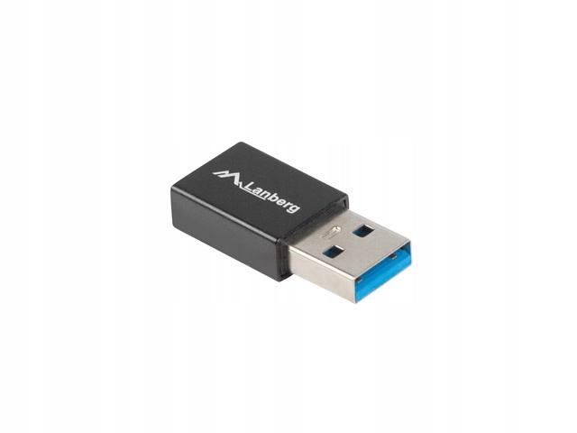 Adapter Lanberg USB type-C(F) - USB-A(M) 3.1 Czarny