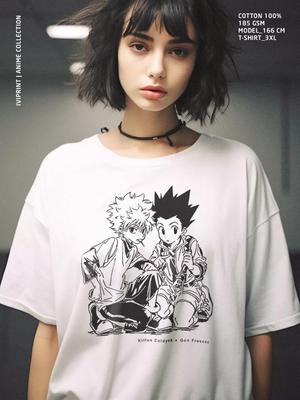 Hunter X Hunter Gon e Killua Anime Manga Maglietta Unisex Manica Corta S-4XL
