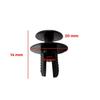 10-piece car hood clips