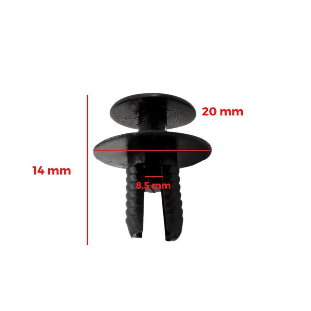 10-piece car hood clips