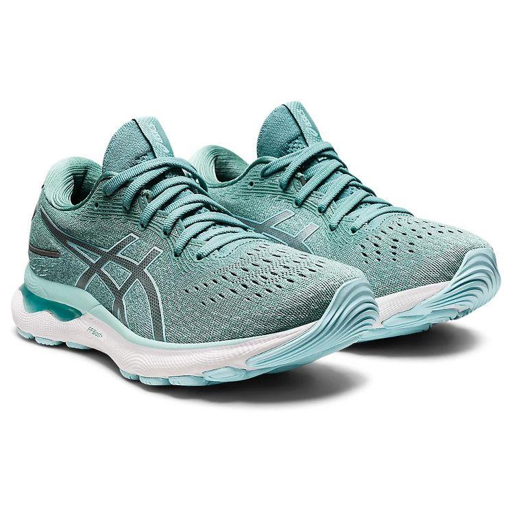 Asics Gel Nimbus 24 Wide Sage Women Sneakers Green Clear-Blue 1012B199-300