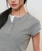 GENERALIDEA Snap Henley Neck T-Shirt [Melange Grey] / Gf2Lts528