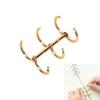 1X Metal Notebook Loose Leaf Binder Binder Ring Snap Album Split Hinged Keyring