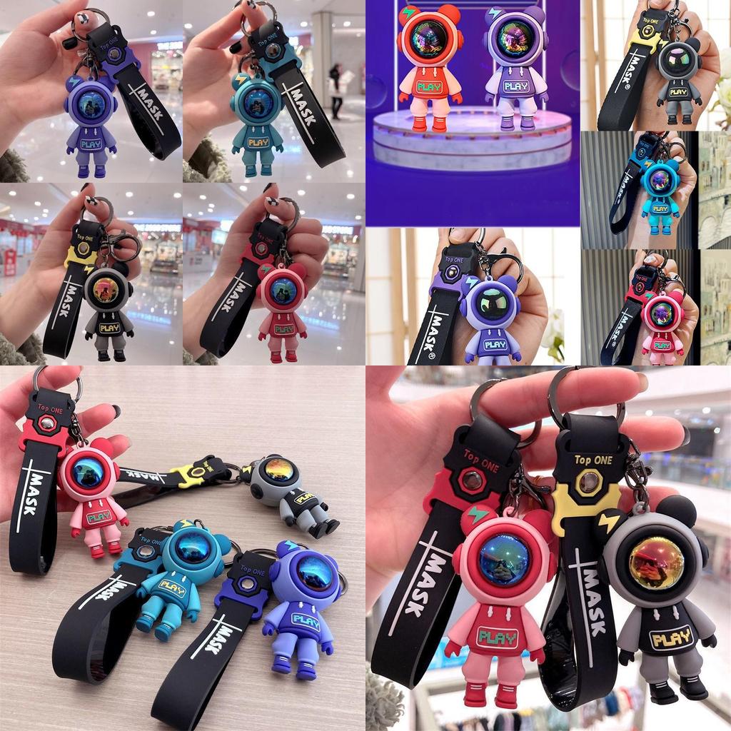 High-quality Silicon Astronaut Key Chain Ring
