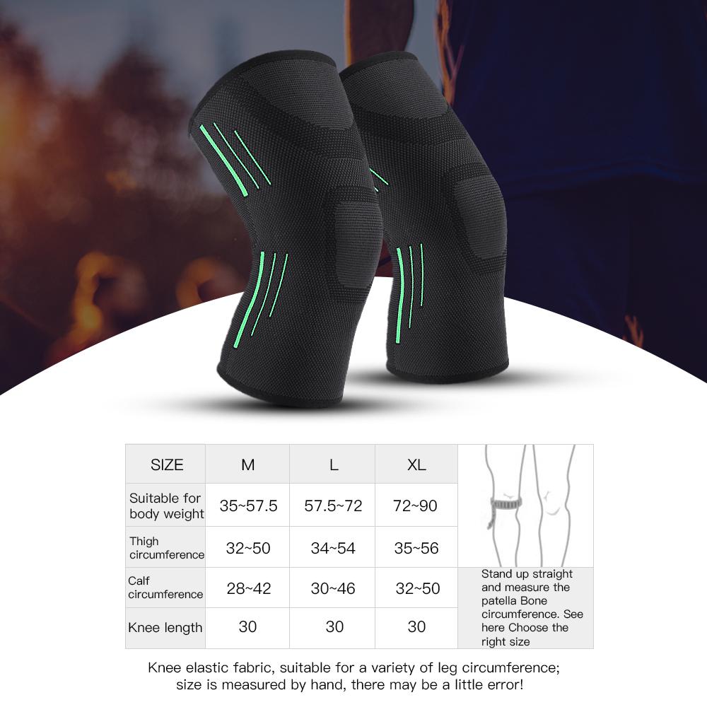 Durable And Safe 1 Pcs Basketball Knee Brace Sports Breathable Elastic Leg Knee Support Wrap Protector Knee Pads Sleeve Men Women