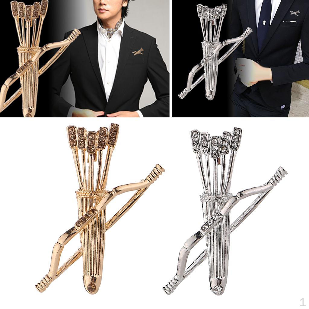 

2x Винтажные броши d Кристалл Кардиган Лацкан Значок Аксессуар