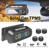 Solární TPMS Systém monitorování tlaku v pneumatikách Varování před teplotou Úspora paliva Se 4 externími senzory Monitor tlaku v pneumatikách auta