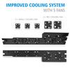 PS4 Pro Cooler, Play Station 4 Pro Cooling Fan USB External 5-Fans Super Turbo Temperature Cooling Fan for PS4 Pro Console