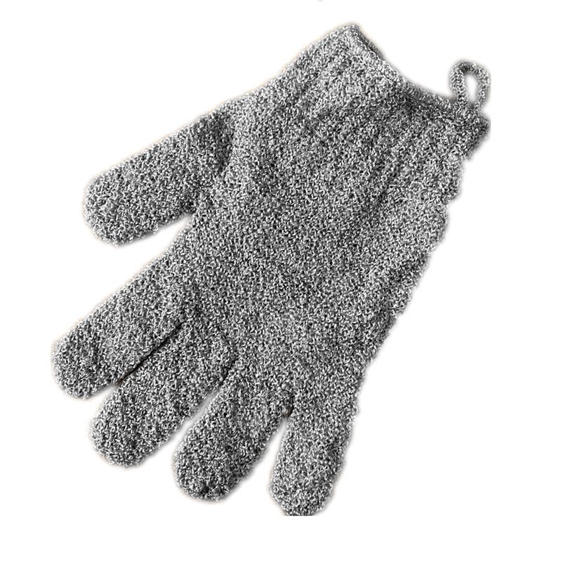 Korean Exfoliating Bath Mitt – Five-Finger Scrubbing Glove and Back-Scrubbing Towel