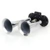12V/24V 110dB Super Loud Auto Car Dual Tone Air Horn Set with Trumpet Compressor for Motorcycle Car