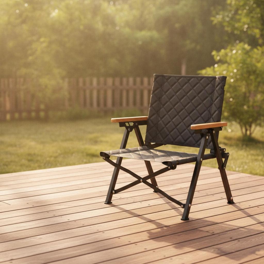 Folding Chair Padded Furniture Compact for Beach