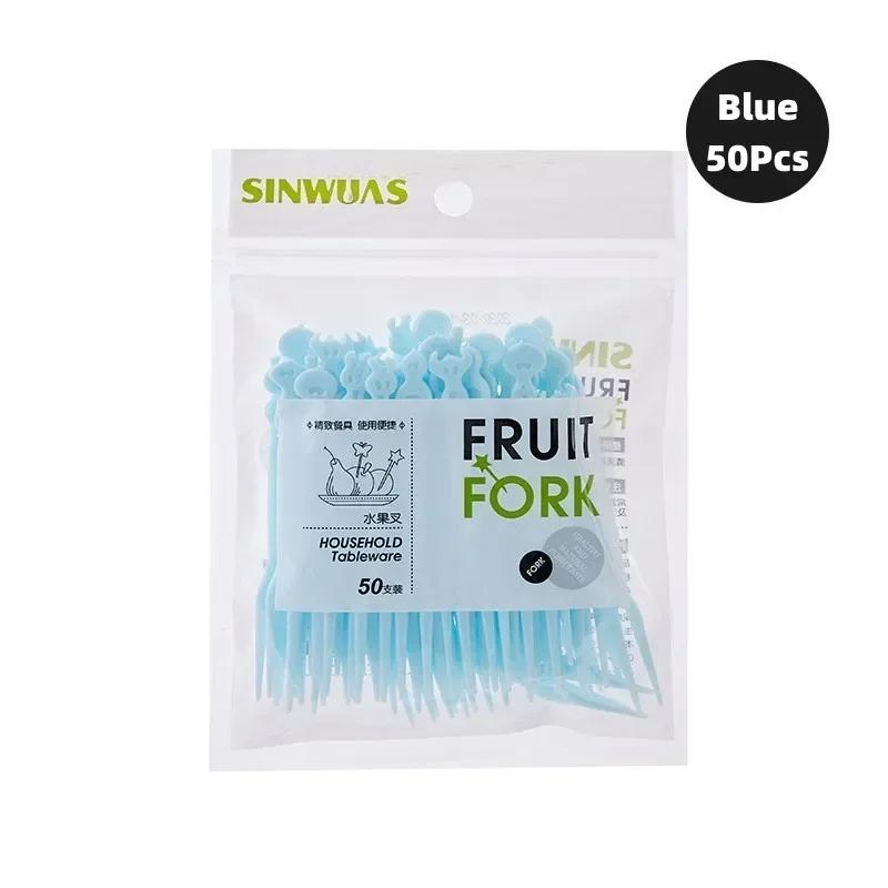 Mini Fruit Toothpicks Instant Noodles Kitchen Homes Accessories Flatware Fork Kids Lunch Animal Farm Decorations Food Cartoon