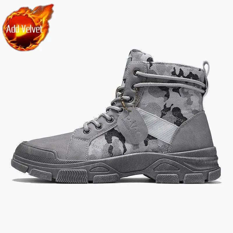 Male Shoes Non Slip Lace Up Casual Men's Snow Boots Sale Fashion In Promotion Classic Offers Y2k Size 45 Low Price High Quality