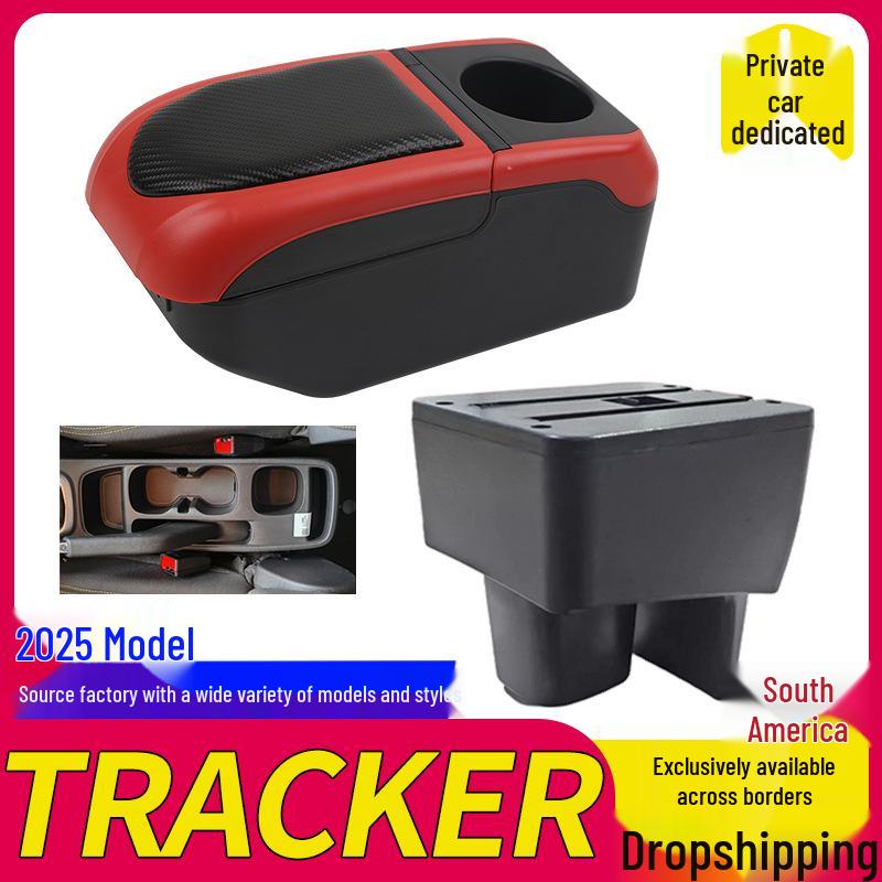 Compatible Center Console Box for 2025 Chevrolet TRACKER (South America Model), Easy Installation, No Drilling Required.