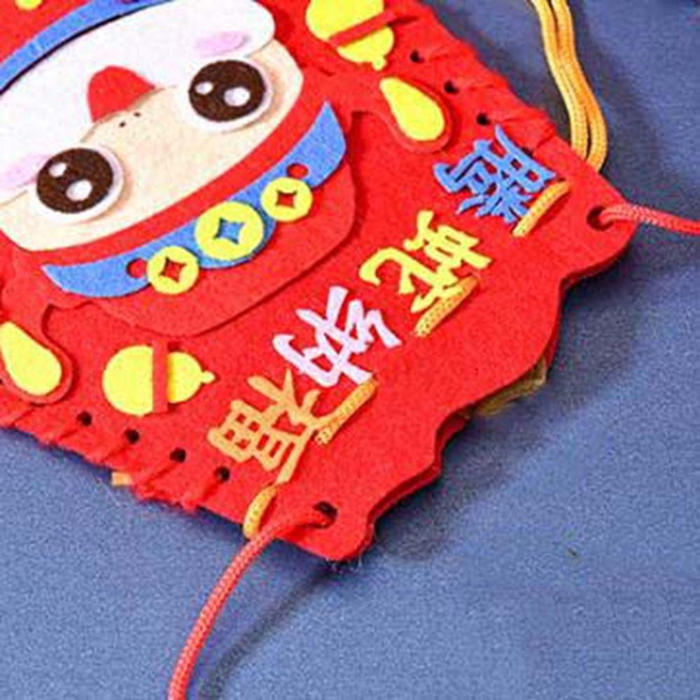 Traditional Snake Pattern Hnadbag Non-woven Fabric New Year Blessing Bag  New Year