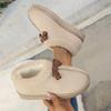 Suede Cotton Shoes Slippers Indoor and Outdoor Shoes with Polished Soles