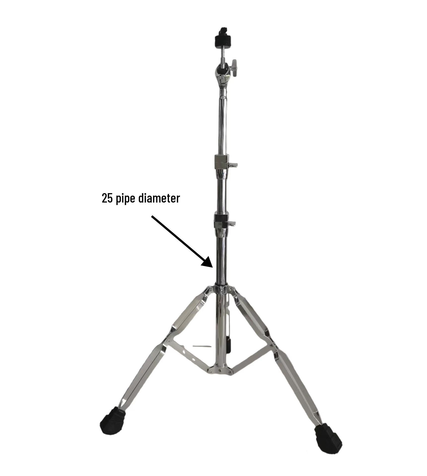 25mm Tube Diameter Hi-Hat Stand: Drum Rack, Straight and Angled Cymbal Stands for Jazz Drums