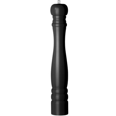 Black Wooden Pepper Mill, Diameter 65 X 415 Mm - Hendi 469545