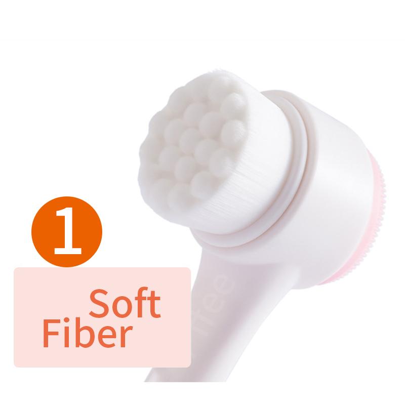 Pffee 3D Bilateral Silicone Face Brush Facial Cleanser