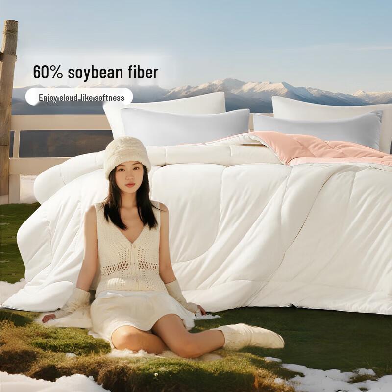 FUANNA Winter Deep Sleep Soy Fiber Quilt Single 152x210cm