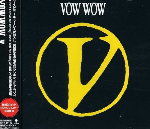 

CD VOW WOW - V CA321551 Eastworld 1987 Japan Japanese Pop/Rock Used