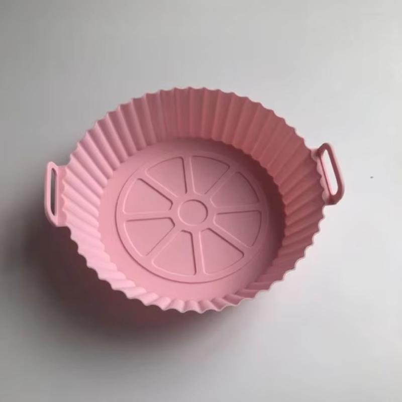 Airfryer Silicone Basket Reusable Baking Tray Silicone Mold for AirFryer Pizza Fried Chicken Basket Air Fryer Liners Accessories