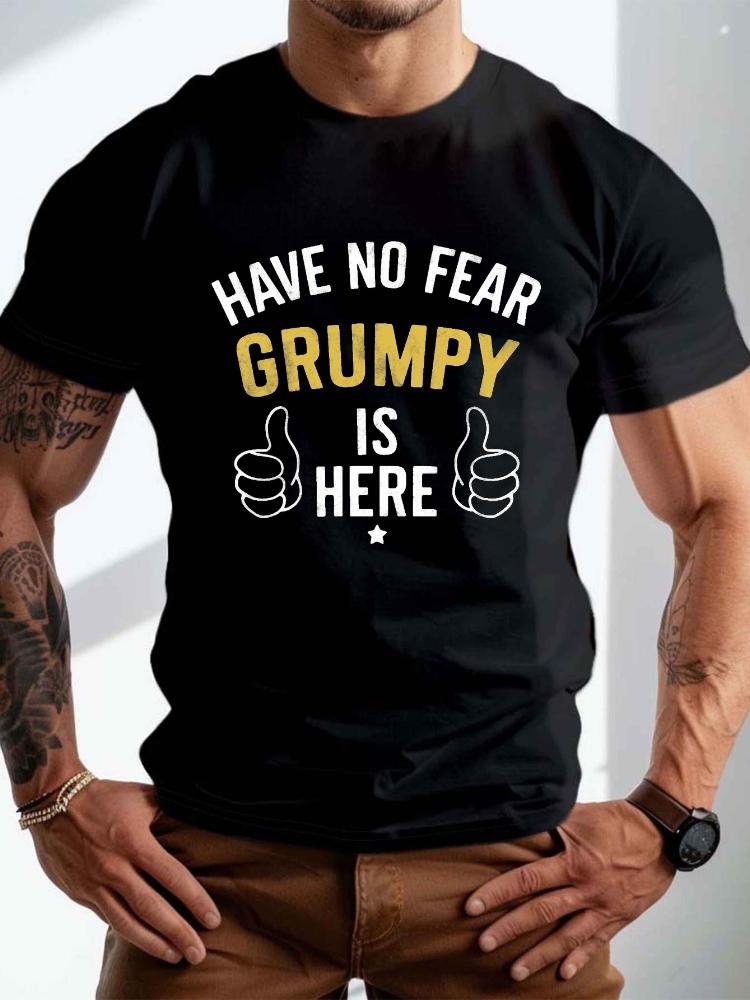 Unisexs printed Tshirt100 cotton regular style short sleeves printed with Dont worry bad temper is coming