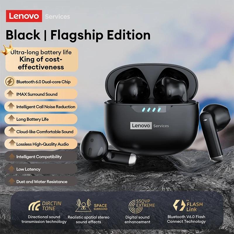 Originální bezdrátová sluchátka Lenovo LE259 Bluetooth 6.0 HIFI Herní sluchátka s potlačením hluku Sluchátka na cvičení Přehrávání hudby Stereo Sportovní sluchátka