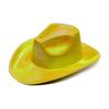 New Western Magic Cowboy Hat Neon Flash Space Cowboy Hat Halloween Carnival Party Pink Colorful Hat Holiday Party Dance Props