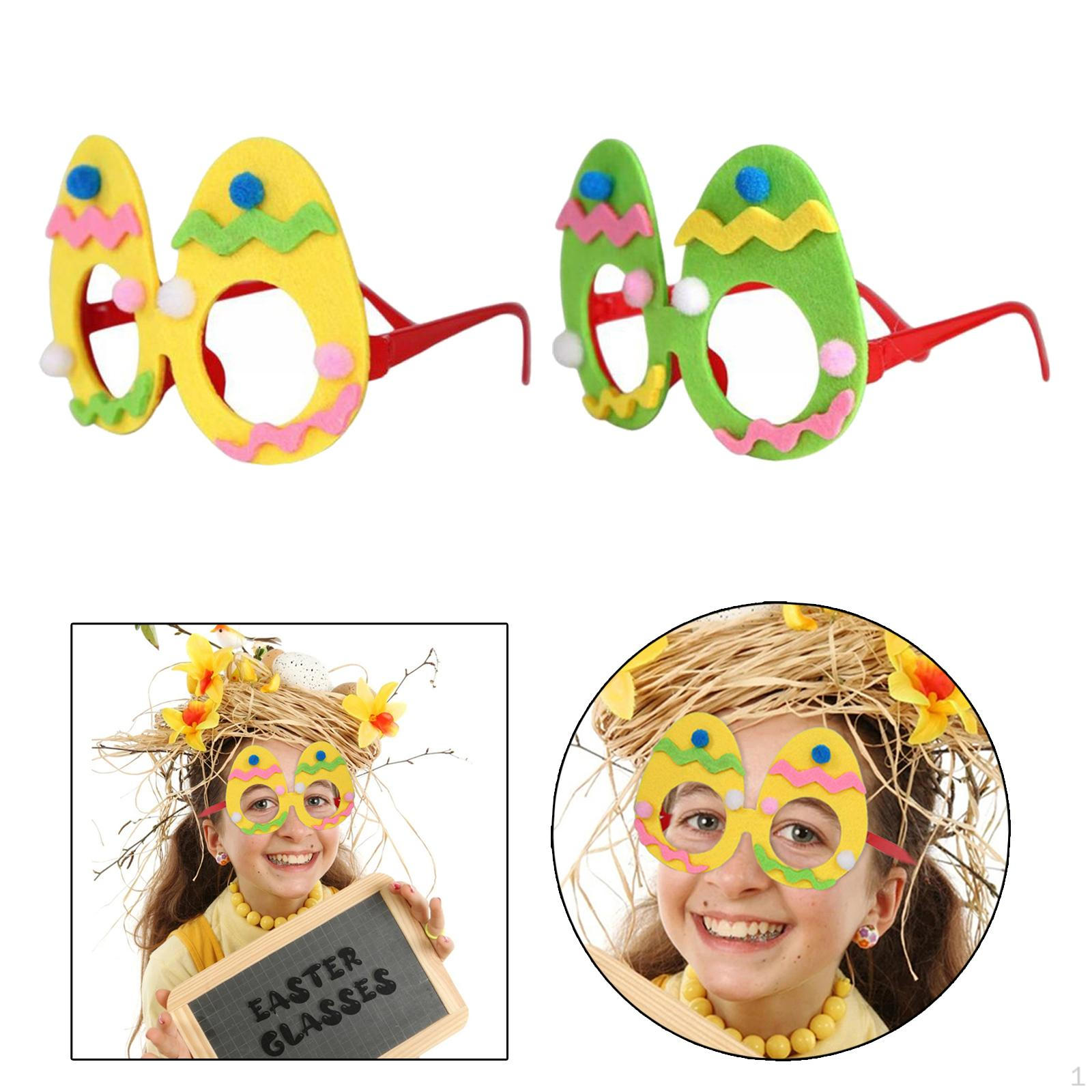 

2 Пасхальных очка Фотореквизит для мальчиков и девочек Подарки Очки для детского праздника