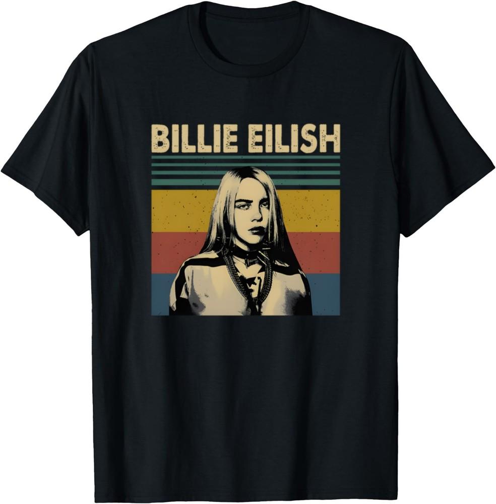 Футболка Billie Eilish Music Tour Q02 Семейный Фан Billie Футболка Подарок для Фанатов Унисекс Футболка L