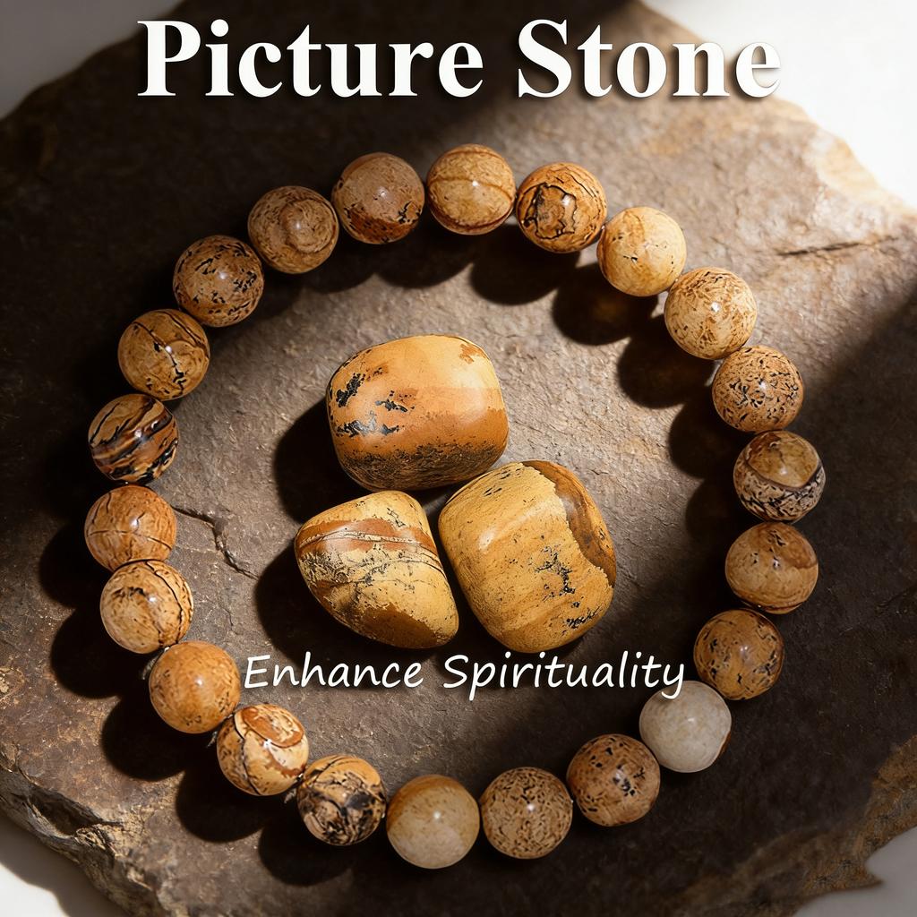 Natural Stone Bead Bracelet Unakite 6 8 10mm Healing Reiki Vitality Charm Bracelet Handmade Round Beads Mens Womens Gift Jewelry