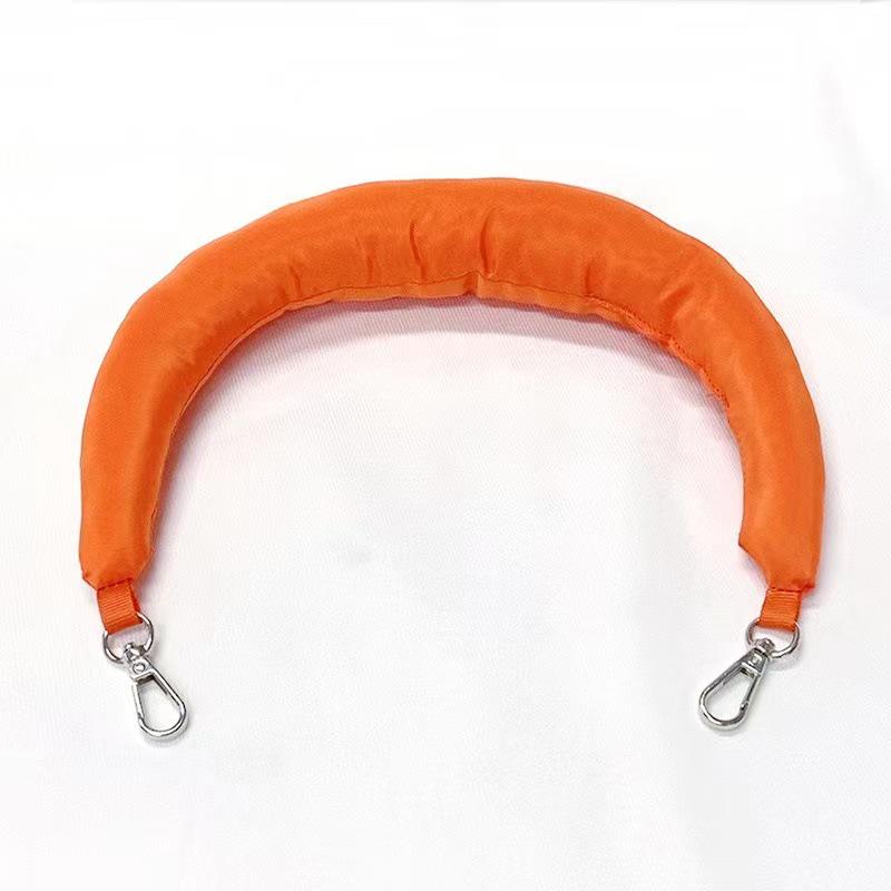 

Женский ремешок для сумки из цветного хлопкового трикотажа своими руками - сменный аксессуар для ношения на плече/через плечо с цепочкой для подвески