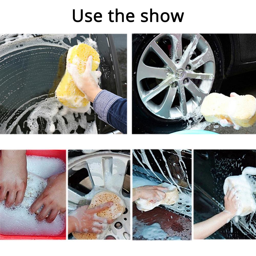 Auto Car Washing Sponge Wash  Paint Cleaner Care Multipurpose Cleaning Tool Compressed Water Sponge Brush Dusting Random Color