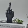 Creative Middle Finger Hand Gesture Sculpture for Home Decor