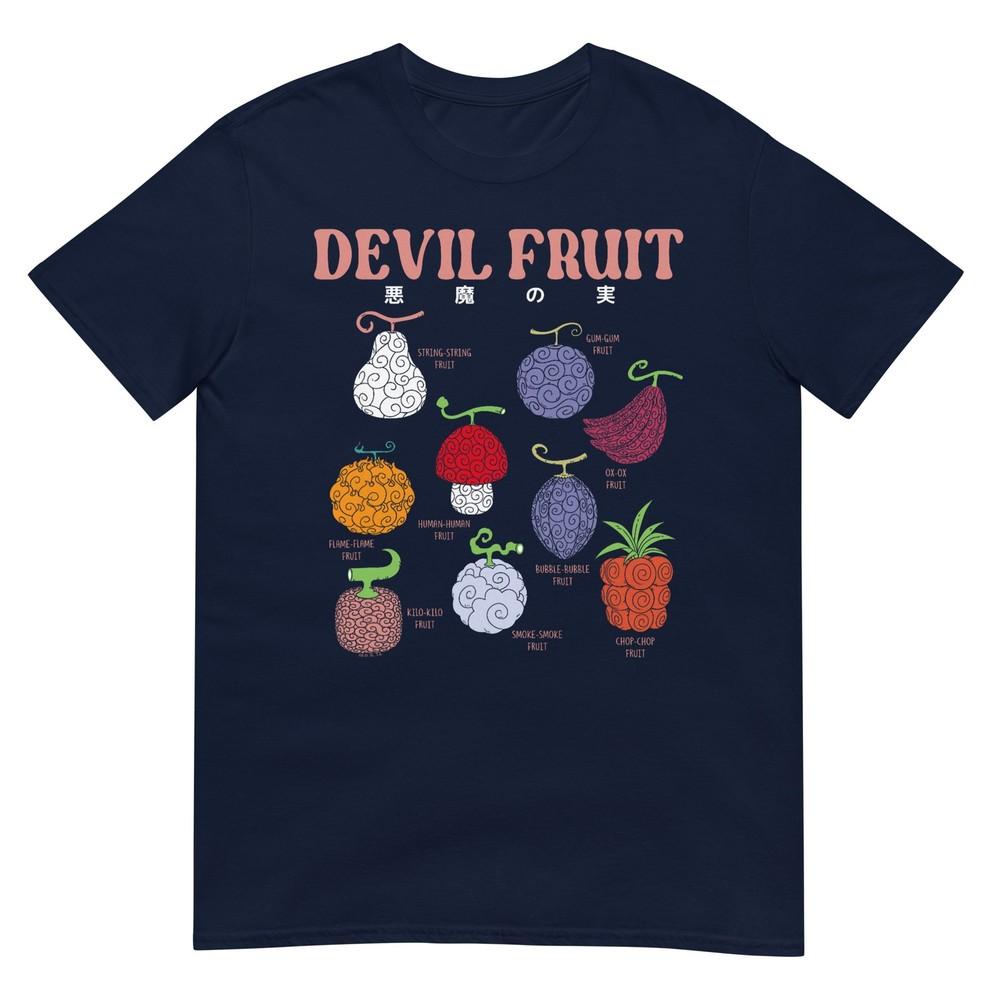 One Piece Anime Devil Fruit Varieties Illustration TShirt
